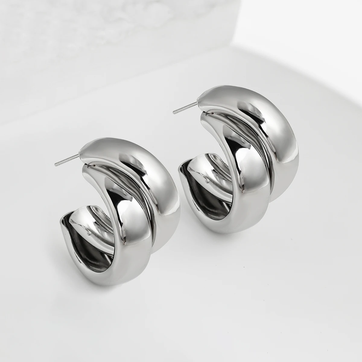 AENSOA-pendientes de aro geométricos para mujer, aretes redondos, Color dorado, Estilo Vintage, fiesta de boda, joyería 2022