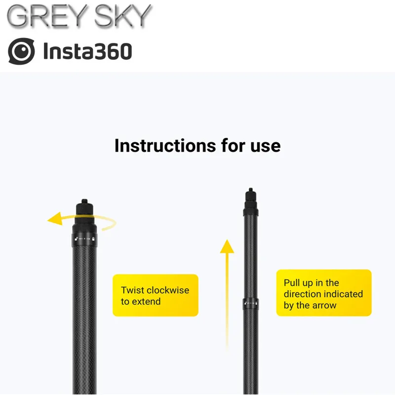 Insta360 мотоцикл комплект/аксессуар и insta360 Один x углеродного волокна селфи палка для Insta360 one X и ONE