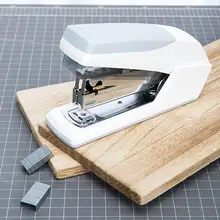 Руководство мини степлер сшивание бумаги скобами машина школы офиса переплет канцелярские принадлежности