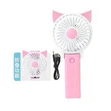 Mini Handheld Fan Personal Portable Table Fan with Battery Operated Cooling Folding Electric Fan for Office Room Outdoor unique led love pattern handheld mini fan super mute battery operated for cooling cute