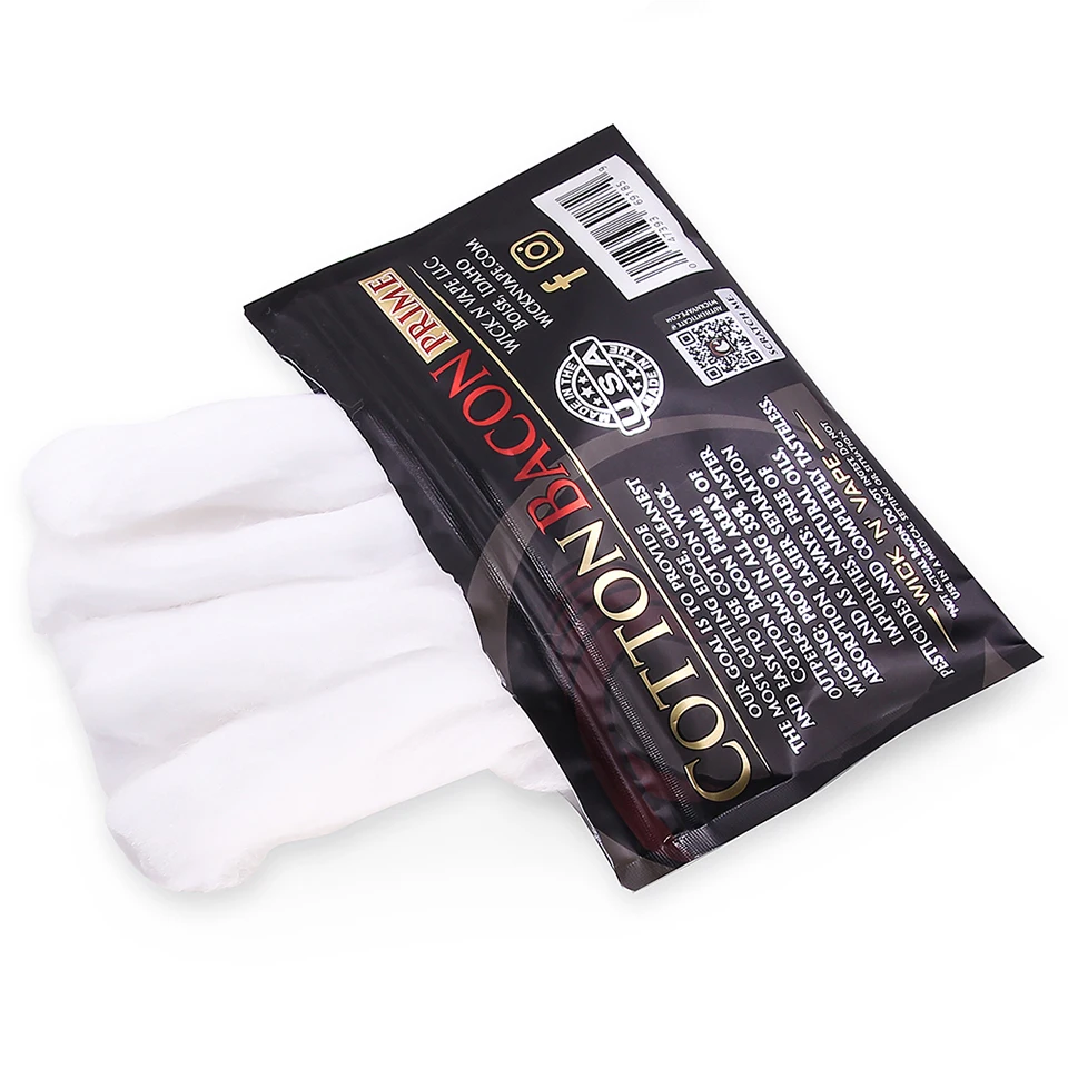 Original Cotton Bacon Vape Cotton Gold Version Bacon For RDA RTA RBA Atomizer Vape Accessories E Cigarettes VS Wotofo Ccotton (6)