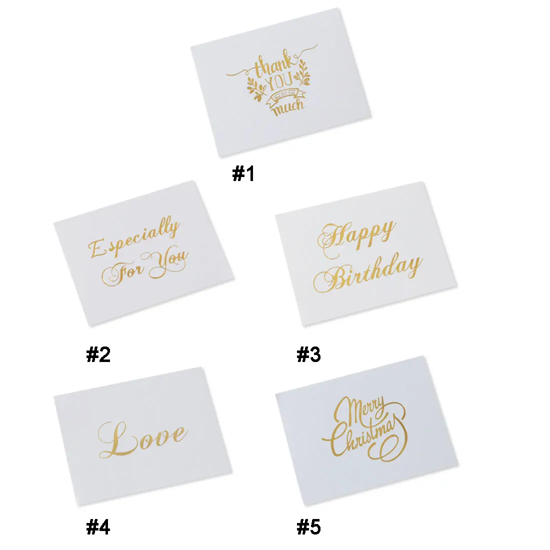  50pcs Thanksgiving Greeting Cards Envelopes Bronzing Greeting Card Invitation Card Elegant Wedding  - 4000082753099
