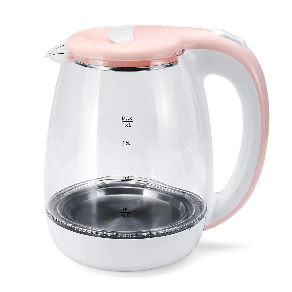 

1500W 1.8L Stainless Steel Glass Travel Electric Kettle Fast Safe Kitchen Water Hot Machine Portable Home Heating Boiler Pot