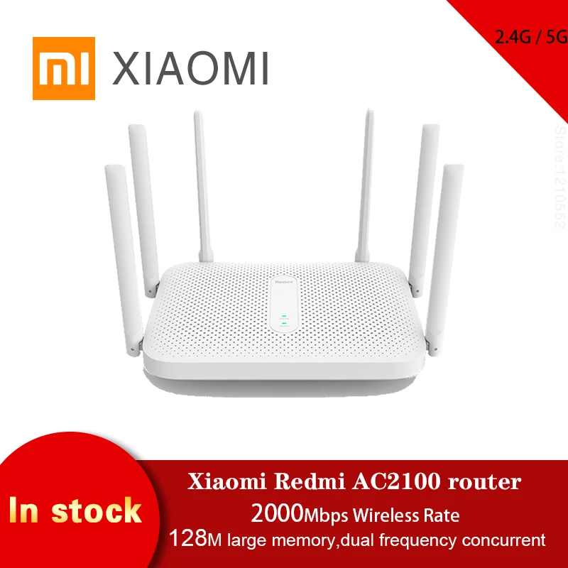 Xiaomi Redmi AC2100 роутер 2,4G/5G двухчастотный беспроводной Wifi 128M RAM игровой ускоритель покрытие внешний усилитель сигнала|Беспроводные роутеры|   | АлиЭкспресс