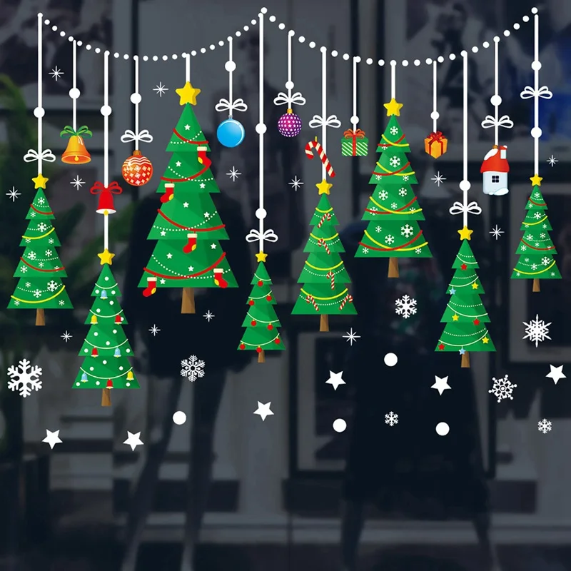 Гирлянда Веселый Рождественский Декор для дома Рождество декор с утолщённой меховой опушкой, Рождественский орнамент с изображением двери оформленной в рождественском стиле на Рождество Happy год