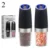 Electric Salt and Pepper Grinders Stainless Steel Automatic Gravity Herb Spice Mill Adjustable Coarseness Kitchen Gadget Sets 12