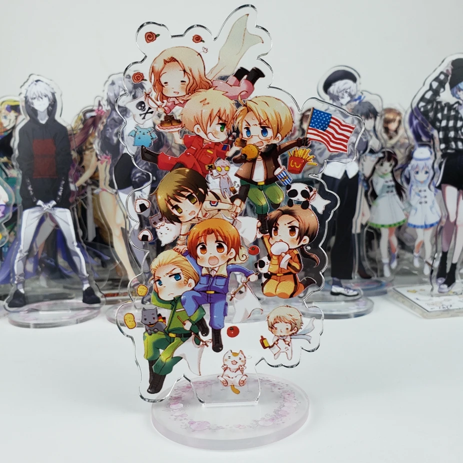 

Japan Anime Hetalia APH Wang Yaoya Selusia Cosplay Double Side Acrylic Stand Figure Model Plate Desk Decor