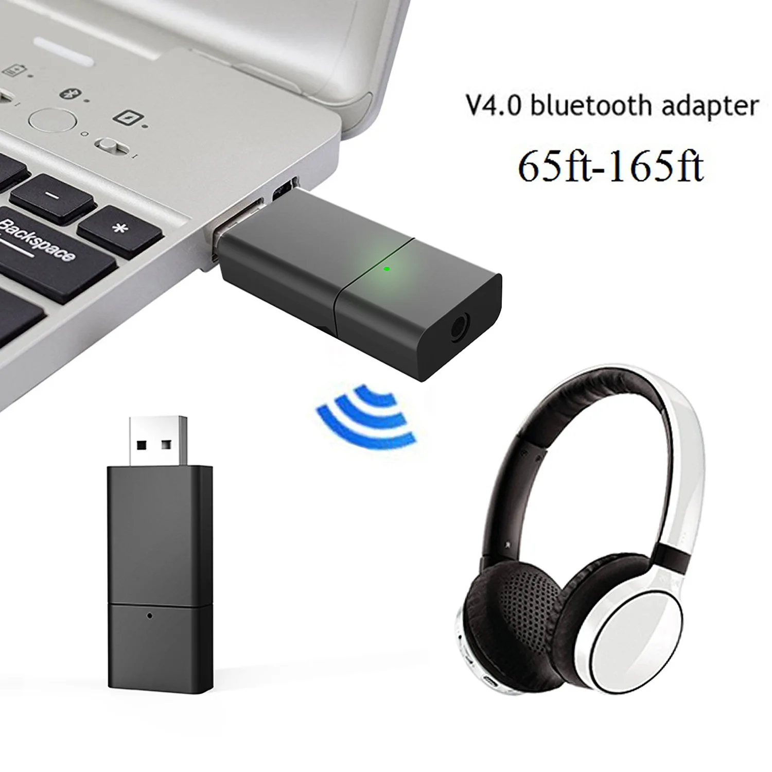 Bluetooth передатчик для телевизора ПК 3,5 мм компьютерный USB цифровой Аудио Двухканальный беспроводной аудио адаптер для наушников низкая задержка