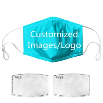 

Custom Made DIY Adult Kids Face Mask Elastic Mouth-muffle Anti-Dust Respirator Breathable Germ Protection Mouth Mask +2 Filters