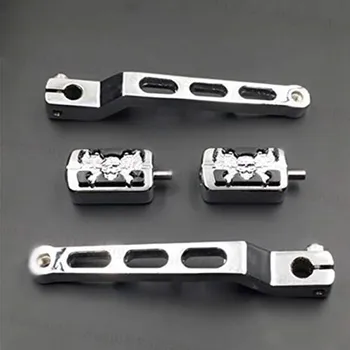 

Motorcycle Chrome Heel Toe Shifter Arms Gear Shift Levers For 1986-2012 Harley Electra Glide Softail Tour Glide