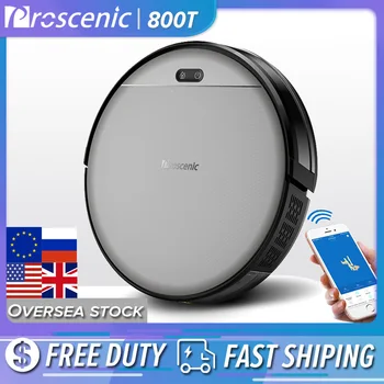 

Proscenic 800T Robot Vacuum Cleaner Automatic Sweeping Dust Mopping Mobile App Remote Control Planned Robotic