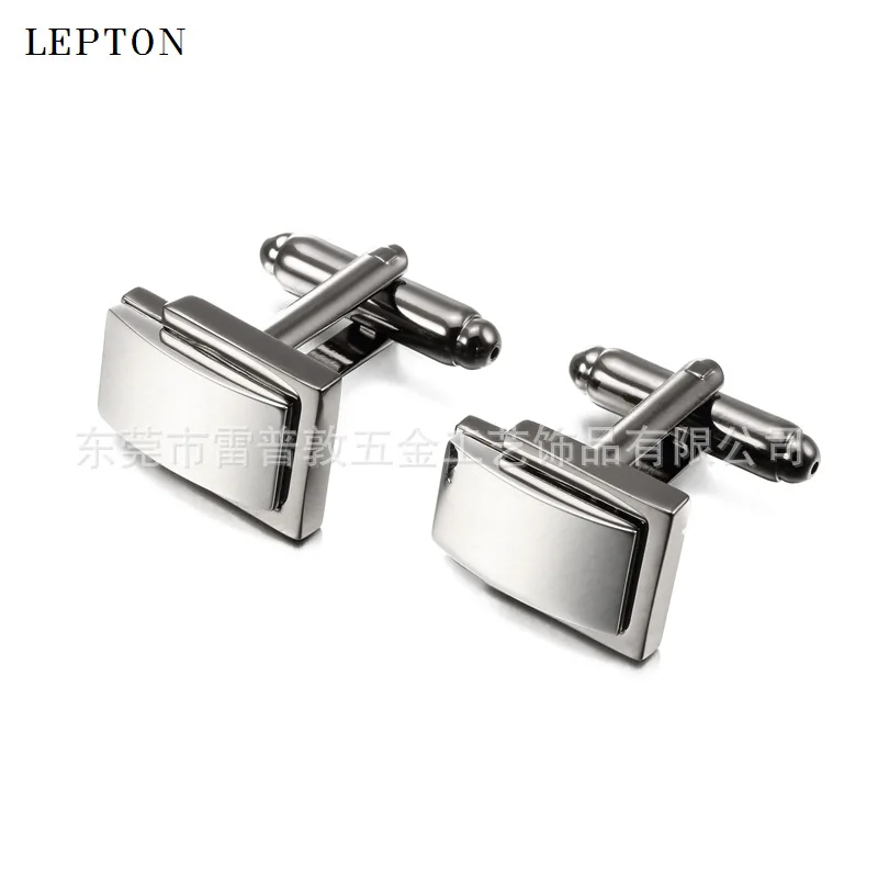 

High-End Men Cufflinks Double Color Metal Cuff Link Business Shirt Creative French Cufflinks Cufflinks