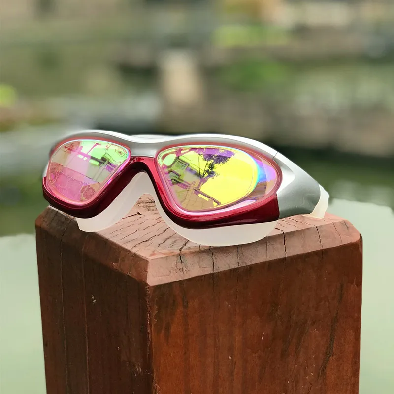 

Opt910 Star Je Large Frame Swimming Goggles Myopia Waterproof Anti-fog Large Wide-angle Goggles Men And Women-Send Swim Cap