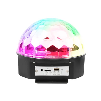 

Bluetooth Wireless Speaker Sound Activated Rotating Colorful LED Light Disco Music Ball with Remote for Home Party Dance Stage