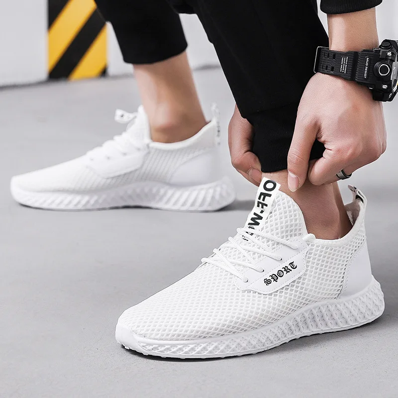

2019 Summer New Style Low Top Breathable Casual Korean-style Versatile Mesh Students Running Athletic Shoes Men's Work Shoes