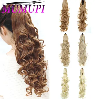 

MUMUPI claw Ponytail Synthetic curly wavy Long extension Fake Hair pony Tail Hairpieces Women Heat Resistant Fake Hair