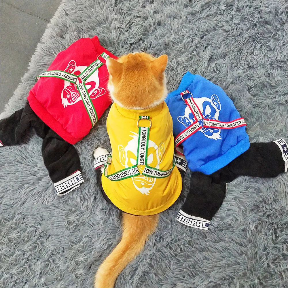 HOOPET Одежда для собак хлопковый щенок четыре ножки свитера пальто одежда щенков