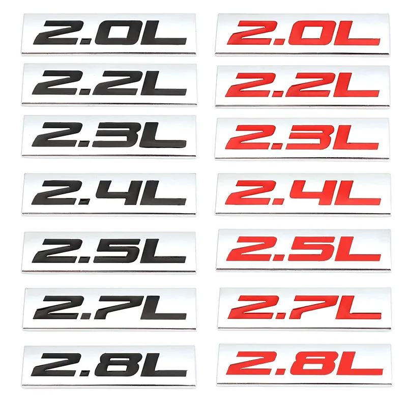 2.0L 2.3L 2.4L 2.5L 2.8L эмблема-наклейка на автомобиль значок наклейка для Toyota Mercedes Mazda Nissan BMW Audi Honda Hyundai Ford KIA VW SUV 2.0L 2.3L 2.4L 2.5L 2.8L эмблема-наклейка на автомобиль значок наклейка для Toyota Mercedes Mazda Nissan BMW Audi Honda Hyundai Ford KIA VW SUV