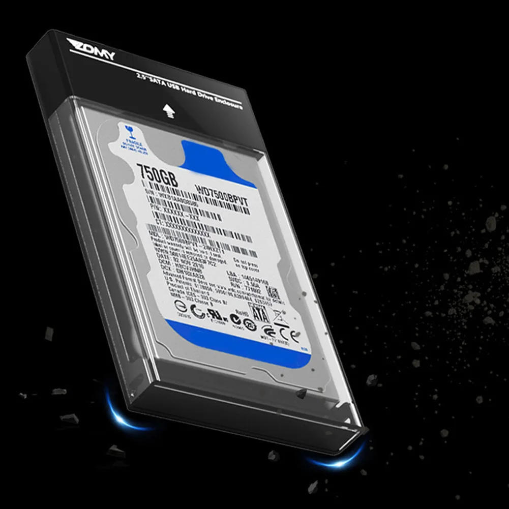 2,5 дюймов SATA USB 3,0 5 Гбит/с HDD корпус жесткого диска чехол Коробка для ПК и ноутбуков