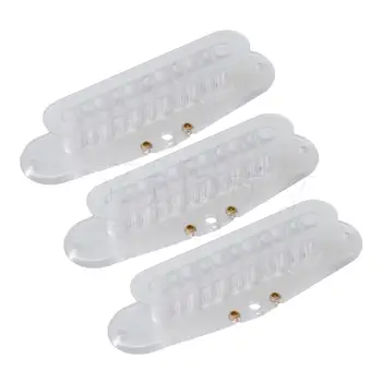 

Yibuy 3PCS Transparent Temperature Resistance Plastic Guitar Pickup Covers 50MM