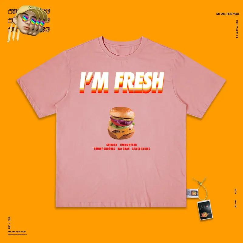 My Life Hamburger I'm Fresh Hip-Hop Evil Do Matcha Green Basics, верхняя одежда без подкладки, женская пуховая одежда, не хватает