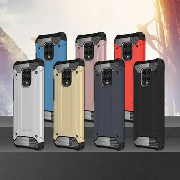 

10pcs/lot Hybrid Armor Phone Case For Xiaomi 10 Lite For Redmi Note 9 10X Pro 4G 5G PC +TPU Rugged Protector Cover