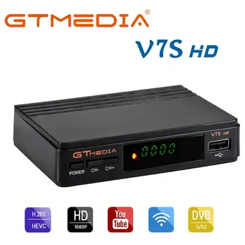 

Satellite Receiver Gtmedia V7S HD Receiver with USB antenna Support Europe Signal Newcamd DVB-S2 Satellite Decoder Freesat V7 HD