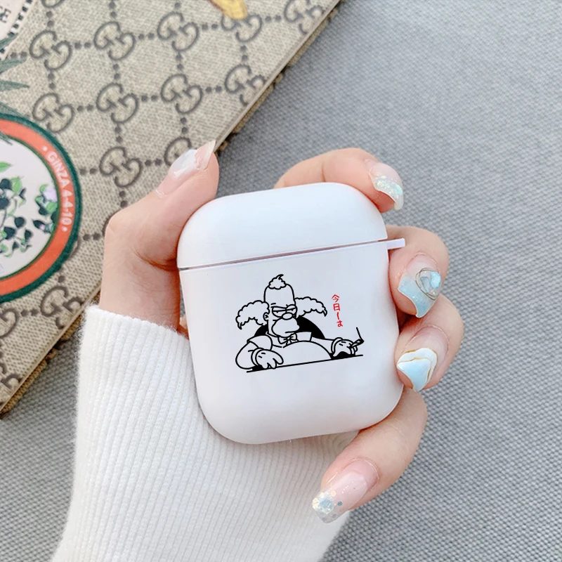 Чехол с мультяшным милым ленивым котом для Apple Airpods1 2 беспроводной Bluetooth мягкий