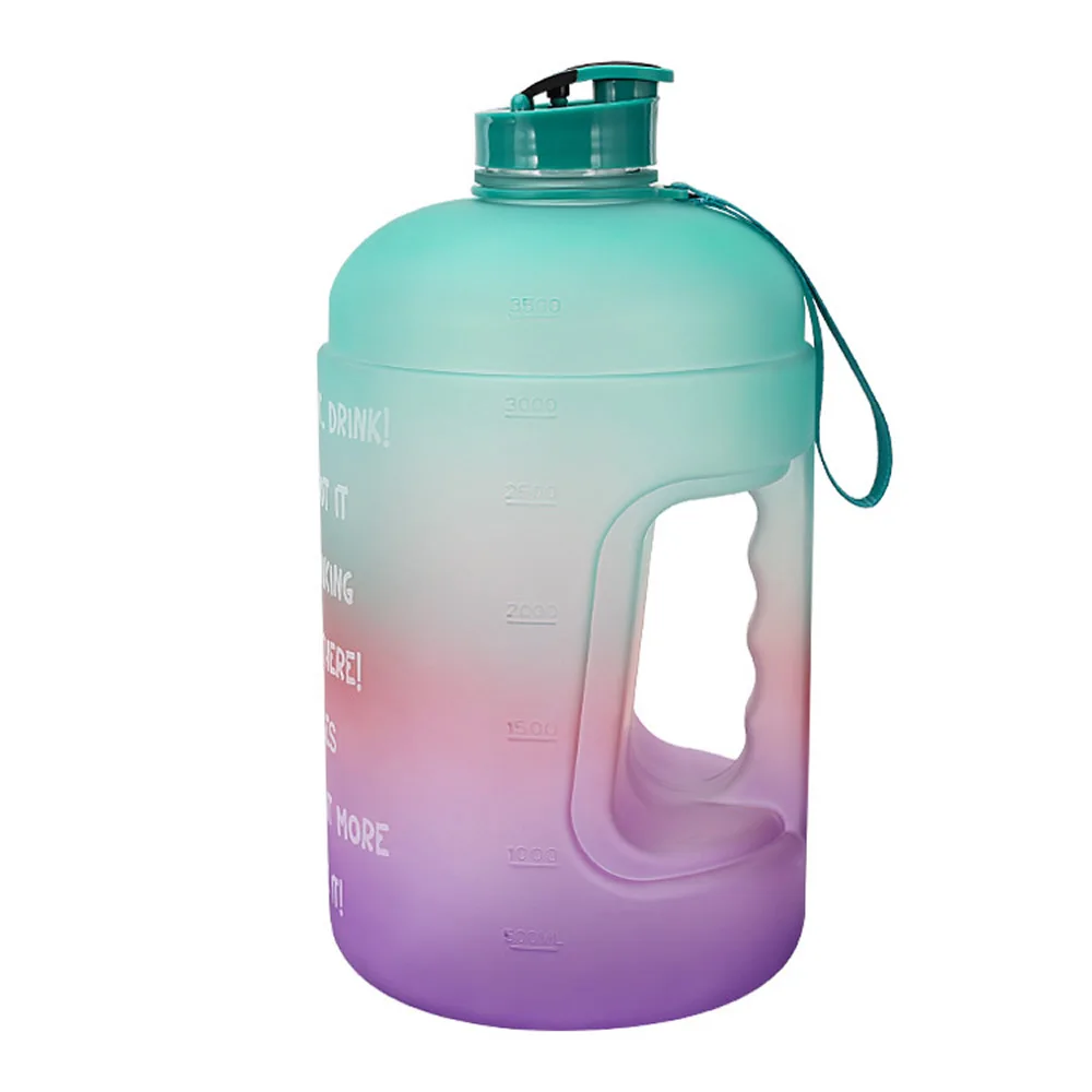 3.78L большая бутылка для воды Capcity ПЭТ пластиковые спортивные бутылки рукоятка