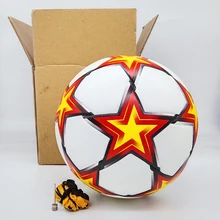 2021 2022 New Soccer Ball Football Match Training Balls Yellow Size 5 High Quality PU Seamless Team Custom LOGO