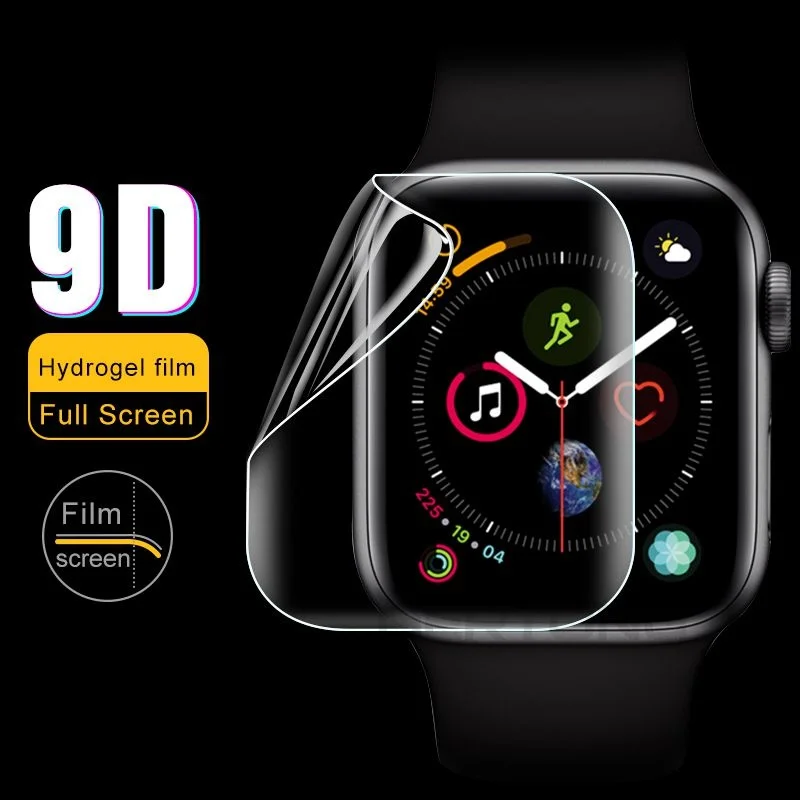 1 3packs Full Cover Screen Hydrogel Film for Apple Watch 38mm 42mm 40mm  44mm Screen Protector For I watch Series 6 5 4 3 2 1 SE|Phone Sticker \u0026  Back Flim| - AliExpress