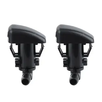 

Fast Ship!! 2pcs Car Windshield Wiper Jet Washer Nozzle Spray Accessories ABS Black For 2008-2012 Ford Fusion Milan Lincoln MK