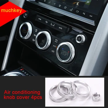 

For Land Rover discovery5 2017-2019 chrome Air conditioning knob cover 4pcs