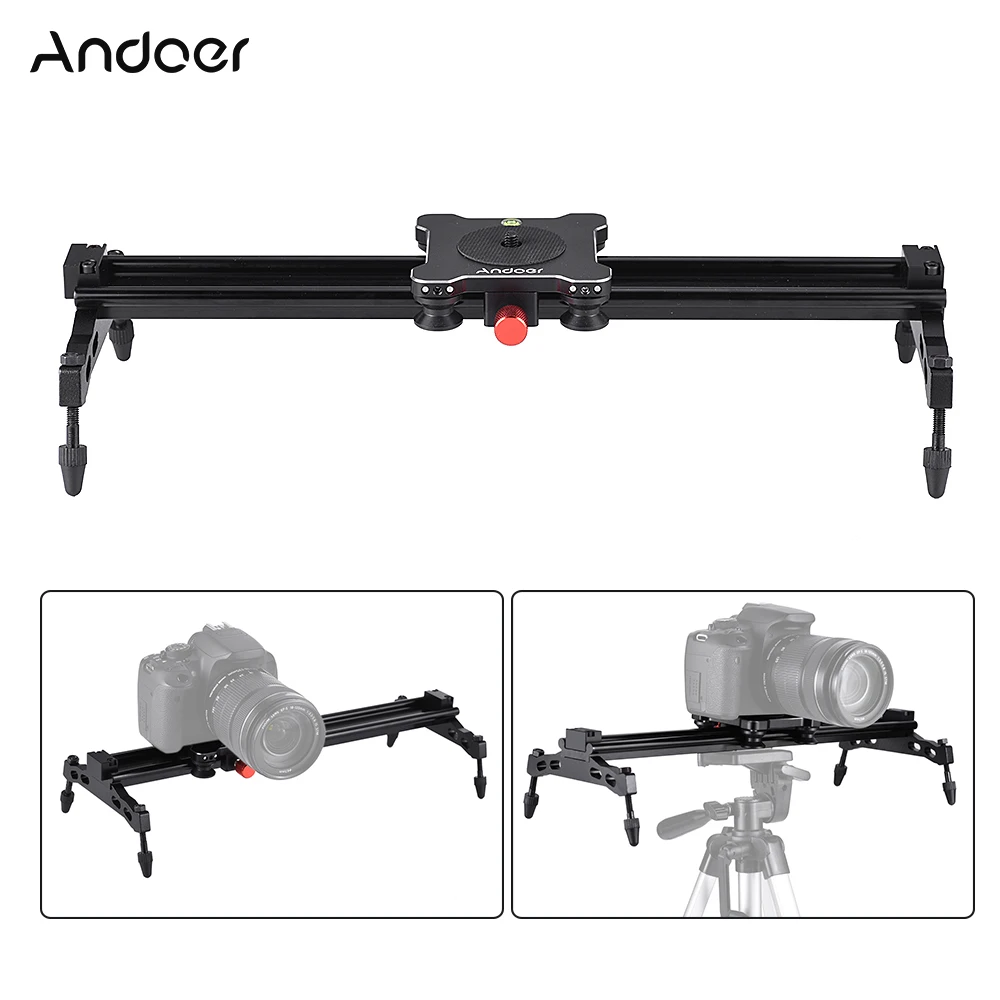 Andoer 40 см подшипник Тип алюминиевый сплав камера трек Долли слайдер стабилизатор рельсовая система для DSLR камера DV видео фильм решений