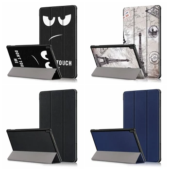 

PU Leather smart M 10 Cover For Lenovo Tab M10 TB-X505F TB-X505L TB-X505X 10.1 inch Case 3 Folding Flip stand cover funda + Pen