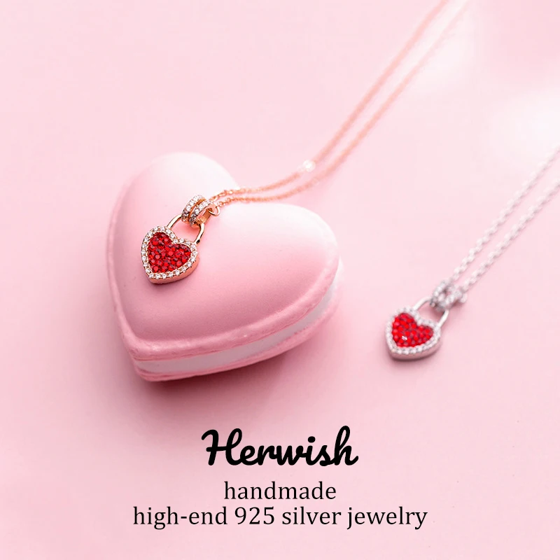 Locket Pendant Necklace Love Heart 925 