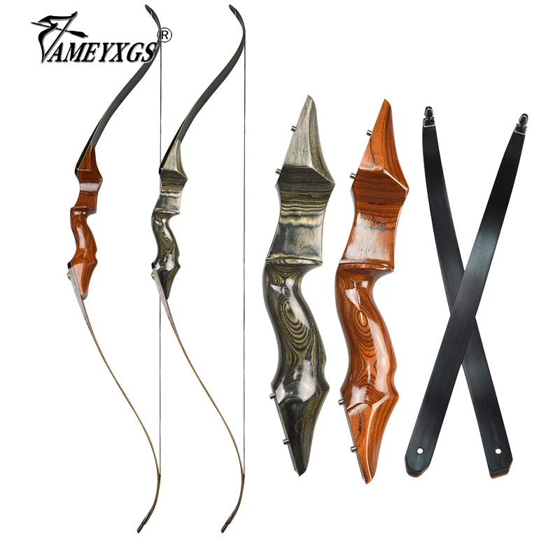 US $124.94 1pc Archery 2555lbs Recurve Bow 58inch Split Type Hunting Bow Right Hand Longbow Hunting Sports Shooting Archery Accessories