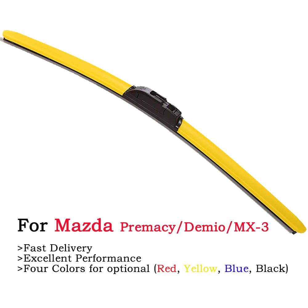 

HESITE Color Car Front Windshield Wiper Blade For Mazda Demio MX3 Pick Up Premacy Accessories 2000 2001 2002 2003 2004 2011 2012