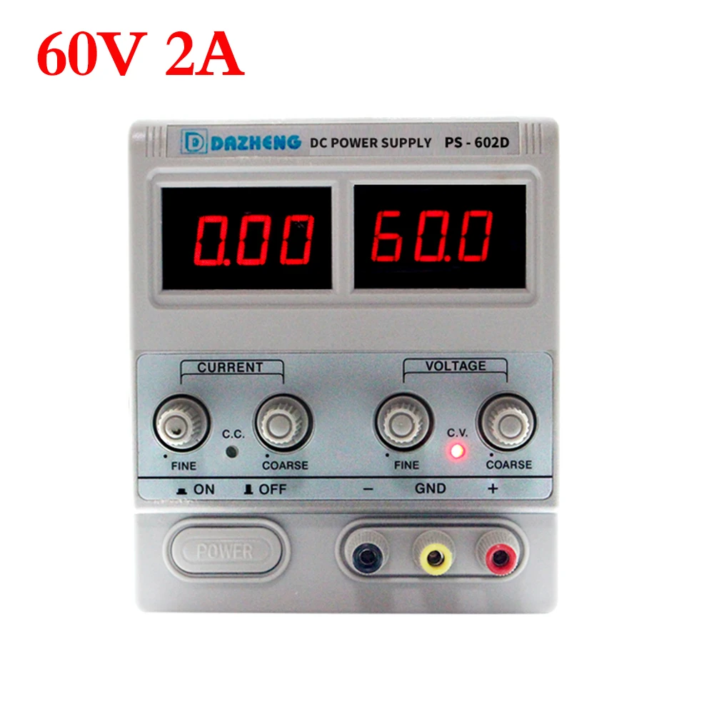 

Professional Linear Lab Power Supply Laboratory 60V 2A Adjustable Digital Voltage Regulators For Phone Repair DC Power Supplies