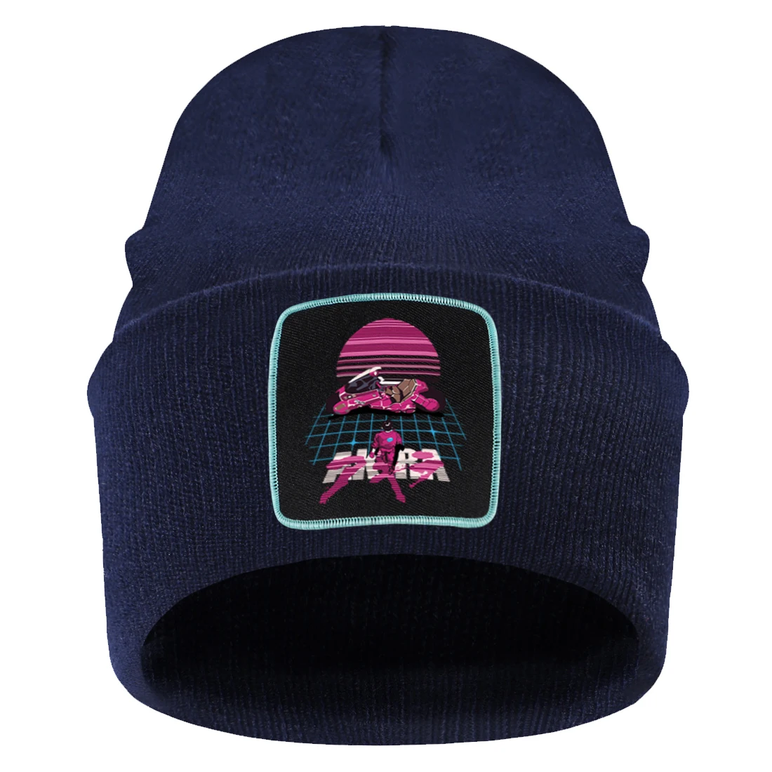 

Akira Synthwave Print Beanie Hat Casual Simple Winter Hats Hip Hop Unisex Knitted Cap Outdoor Cotton Bonnet Hats Skiing Cap