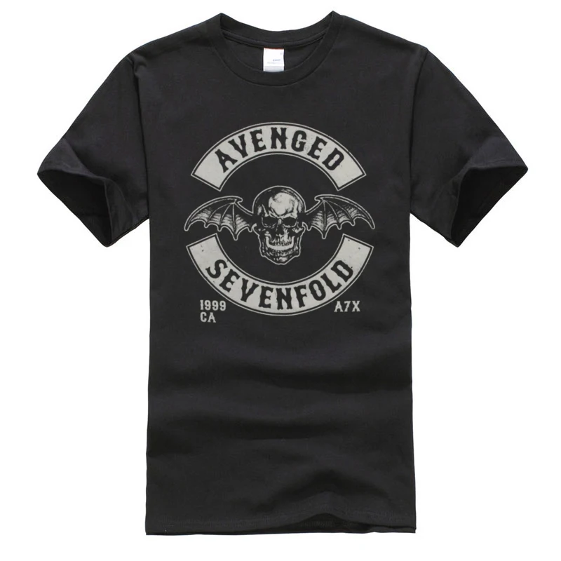 

Avenged Sevenfold Hardcore Rock Classic Tshirts O Neck 3D Printed Short Sleeve 100% Cotton Fabric Man T Shirts Autumn Tops Shirt
