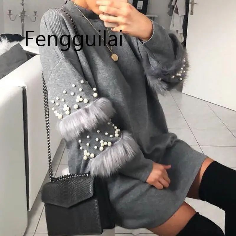 Pullover Women's Jumper Pearl loose rabbit fur Sweater Female Jumper Women Warm Sweaters thick Winter Knitted Oversized Sweat Pullover Women's Jumper Pearl loose rabbit fur Sweater Female Jumper Women Warm Sweaters thick Winter Knitted Oversized Sweat