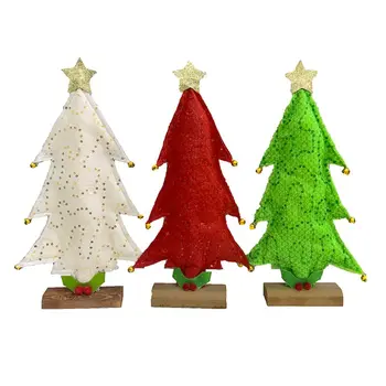 

Mini Christmas Tree with LED Lights Ornaments Festival Desktop Table Home Decor