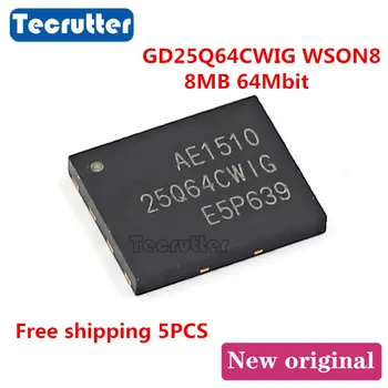 

5PCS GD25Q64CWIG 25Q64CWIG WSON8 6X5 8MB 64Mbit 25Q64