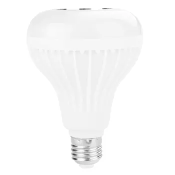 

12W E27 Bluetooth 3.0 Mini Audio Speaker RGB Color White Bulb Music Lamp