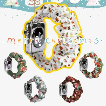 

Suitable For Iwatch New Watch Band European And American Christmas Tide Brand Hair Band Strap Creative Watch Strap