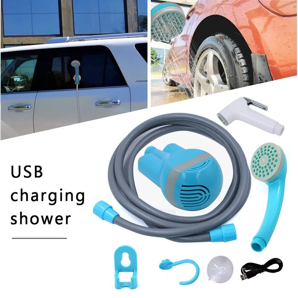 

Car Washing Tool USB Rechargeable Portable Car Washer Cleaner Sprayer Outdoor Camping Travel Caravan Van Shower Set Water Pumps