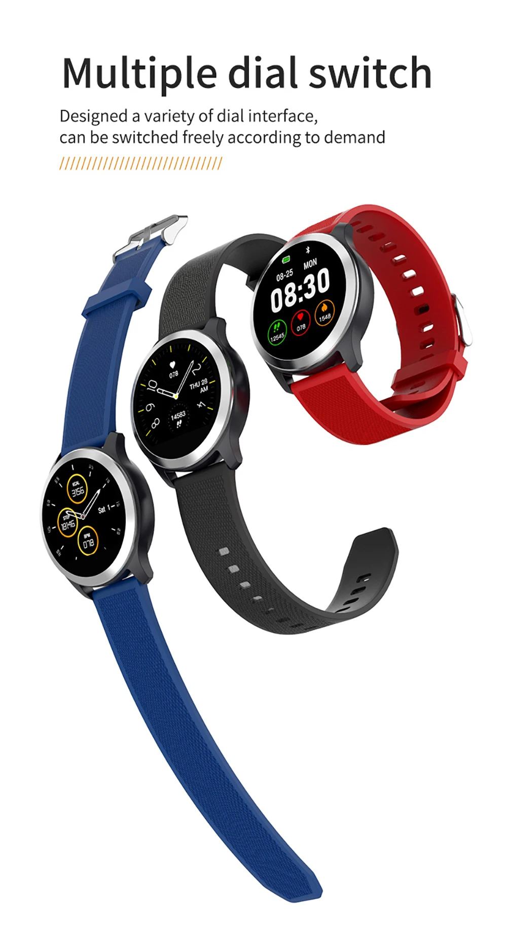 Torntisc ECG+ PPG Smart Watch Men IP68 Waterproof Sport Watch Heart Rate Monitor Blood Pressure Smartwatch For The Aged