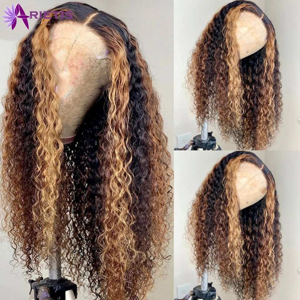 Peruca de Cabelo Parte do Laço Perucas de Cabelo Humano para Preto Jerry Encaracolado Destaque Humano Peruca Brasileira Remy Cabelo Pré-arrancado p4 - 47 8 Cheap Apliques com cabelo humano