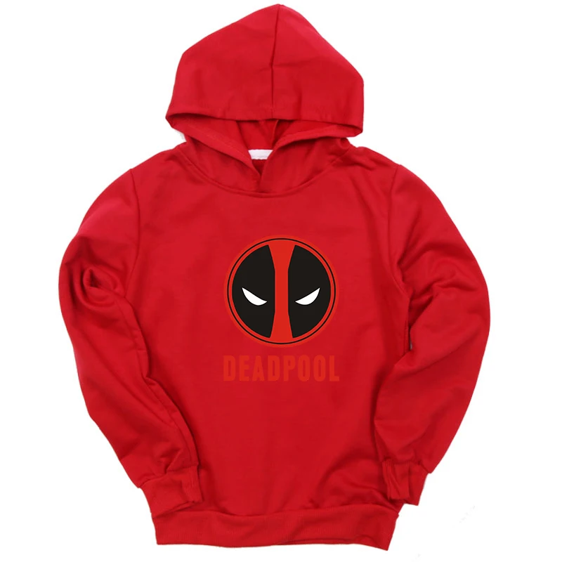 Hoodies 10 Новое поступление, толстовки с капюшоном детские толстовки осенне-зимняя одежда для маленьких мальчиков и девочек детский новорожденный топ с принтом Дэдпула - Цвет: Hoodies 10